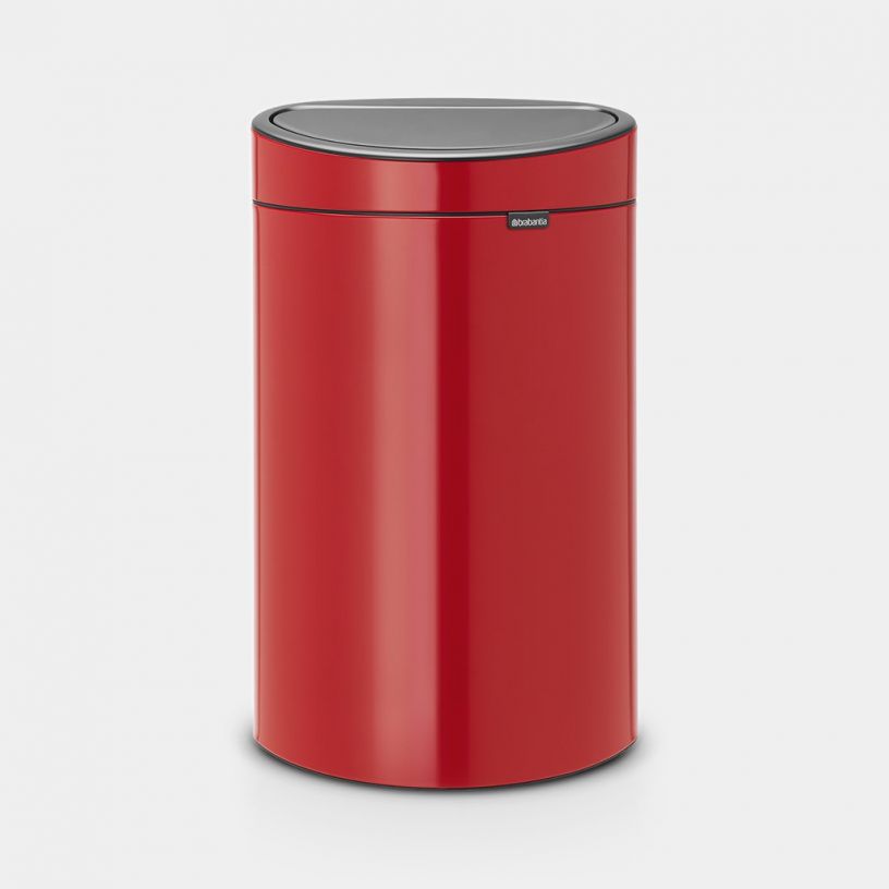 Brabantia - Kosz dotykowy TOUCH BIN NEW 40L Czerwony