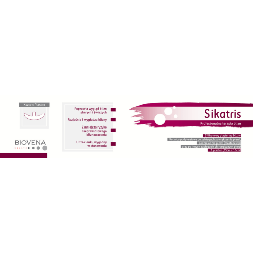 Biovena Sikatris silikonowy plaster kotwica podpiersiowa, 1 szt.