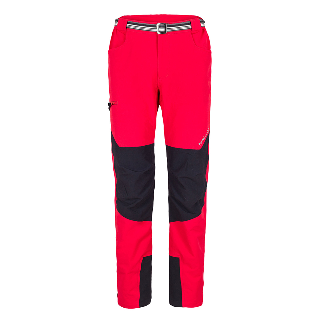 Męskie spodnie trekkingowe Milo TACUL red/black - M