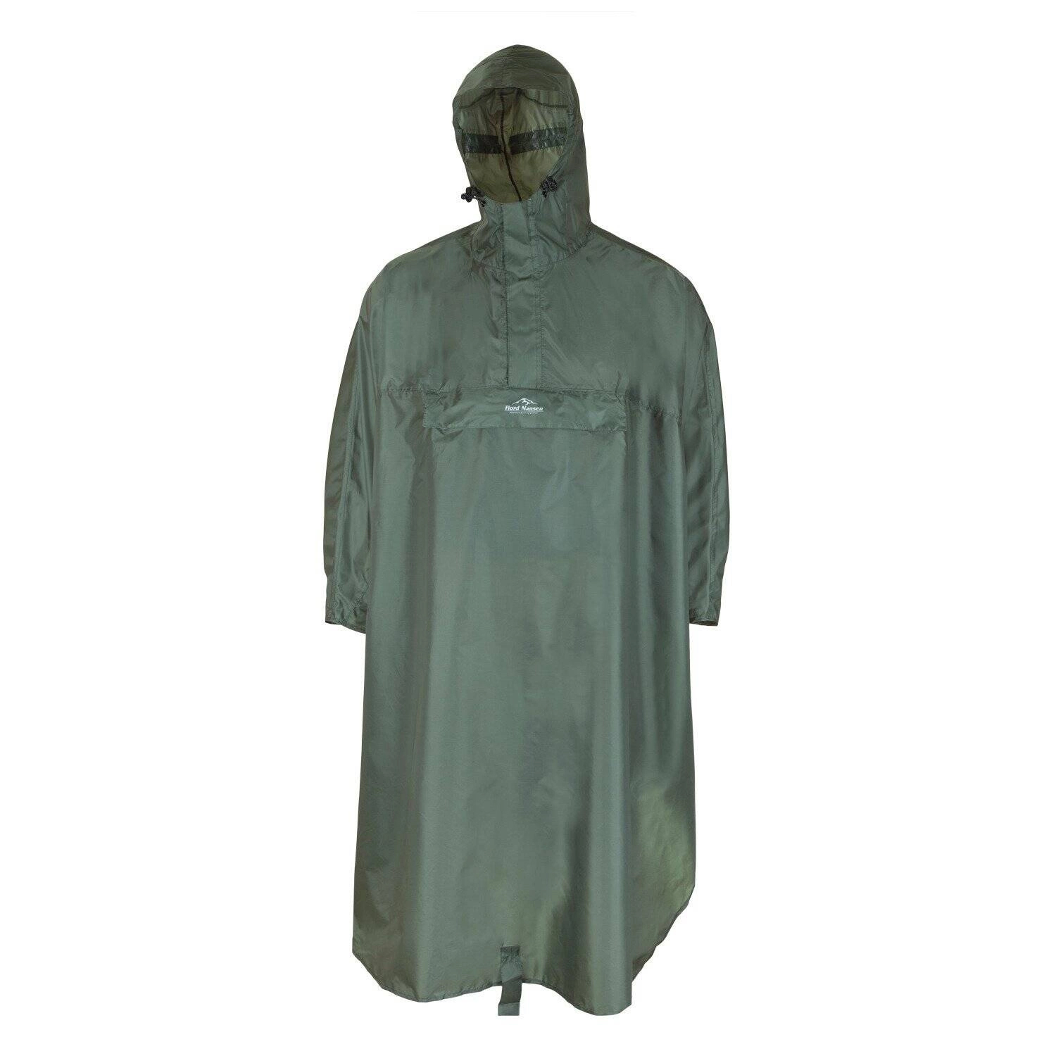 Peleryna trekkingowa Fjord Nansen Traveller Poncho thyme green - S/M