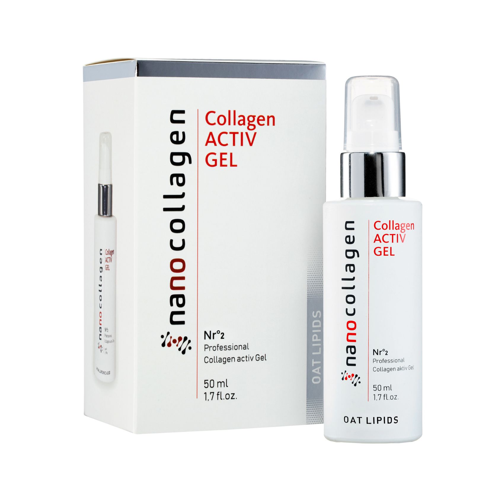 NanoCosmetics NanoCollagen nawilżający kolagen w żelu z olejem owsianym do twarzy i ciała, 50 ml