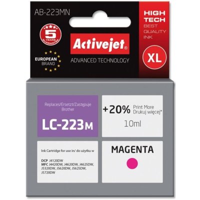 Tusz ACTIVEJET do Brother LC-223M Purpurowy 10 ml AB-223MN