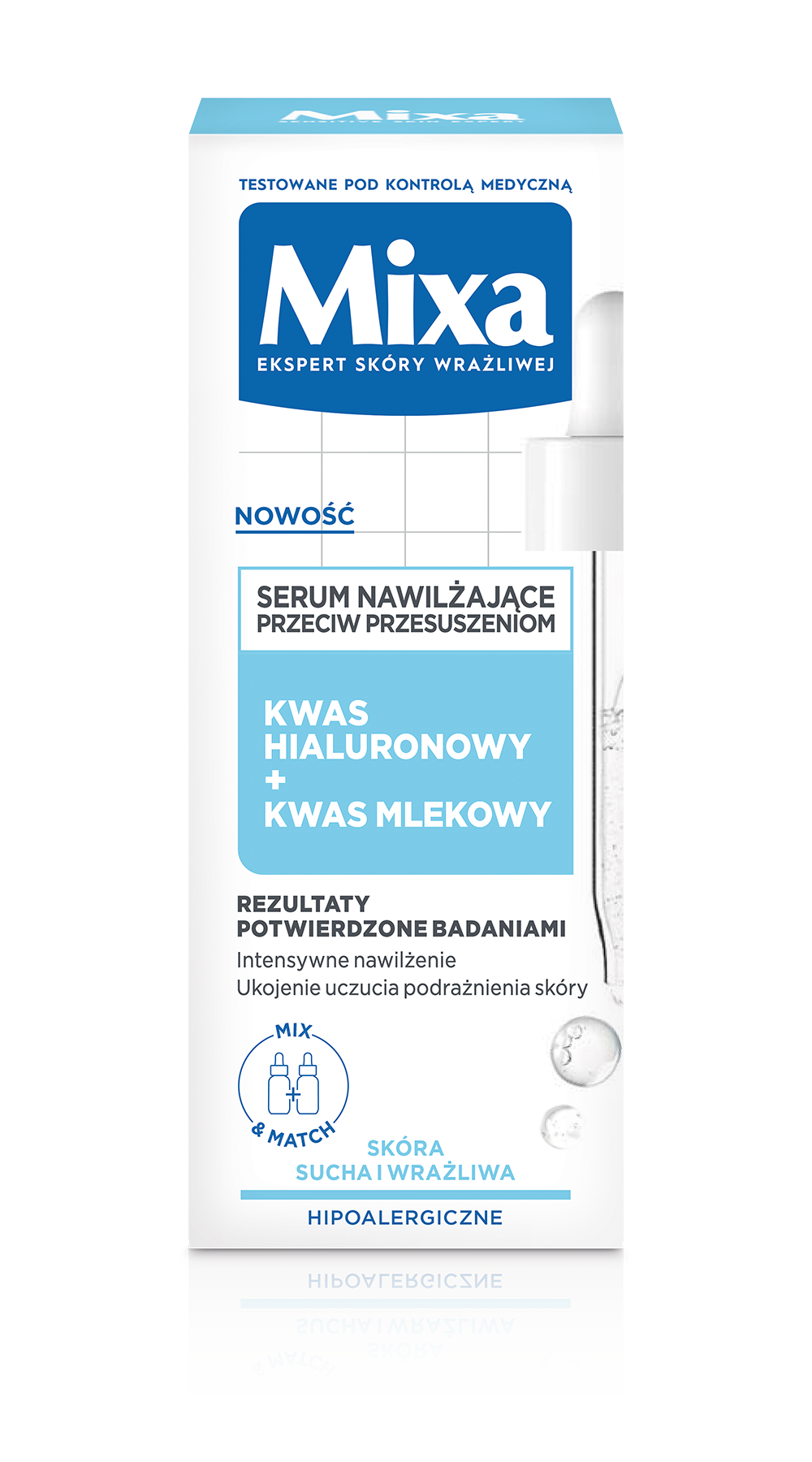 Mixa Lab nawilżające serum do twarzy przeciw przesuszeniom, 30 ml