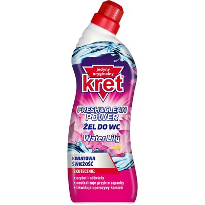 Żel do czyszczenia toalety KRET Fresh&Clean Power Water Lily 750 ml