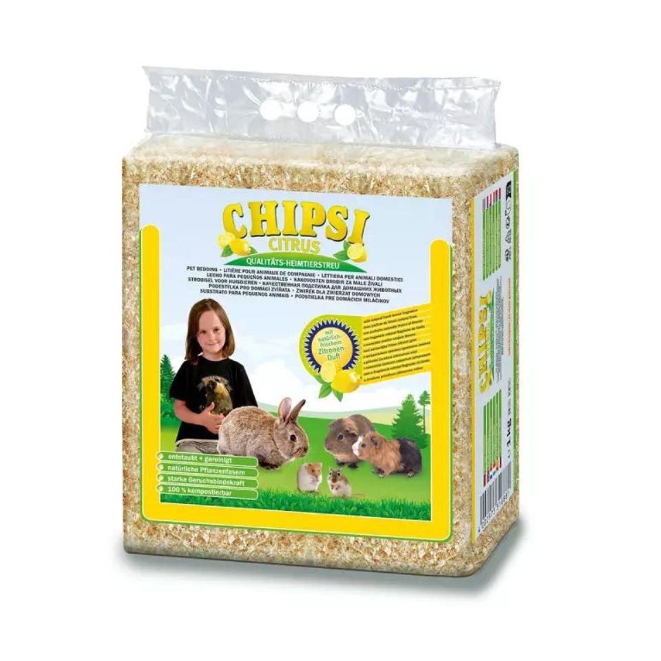JRS Chipsi Citrus trociny dla gryzoni o zapachu cytryny 1 kg