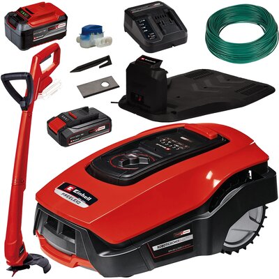 Robot koszący EINHELL Freelexo 600 BT + Podkaszarka akumulatorowa GC-CT 18/24 Li P