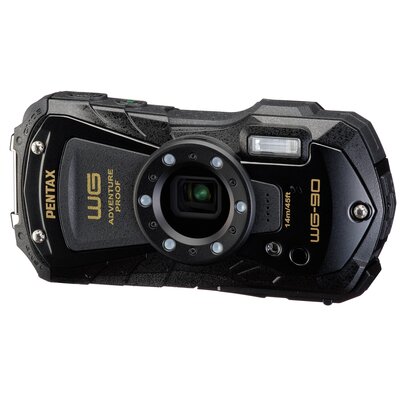 Aparat PENTAX WG-90 Czarny, 16Mpix, 5x zoom, Full HD