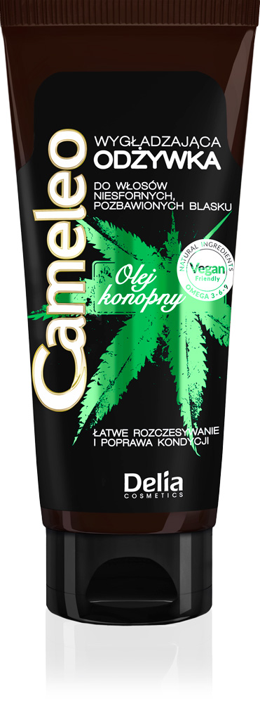 Delia Cameleo Green Hair Care wygładzająca odżywka z olejem konopnym, 200 ml