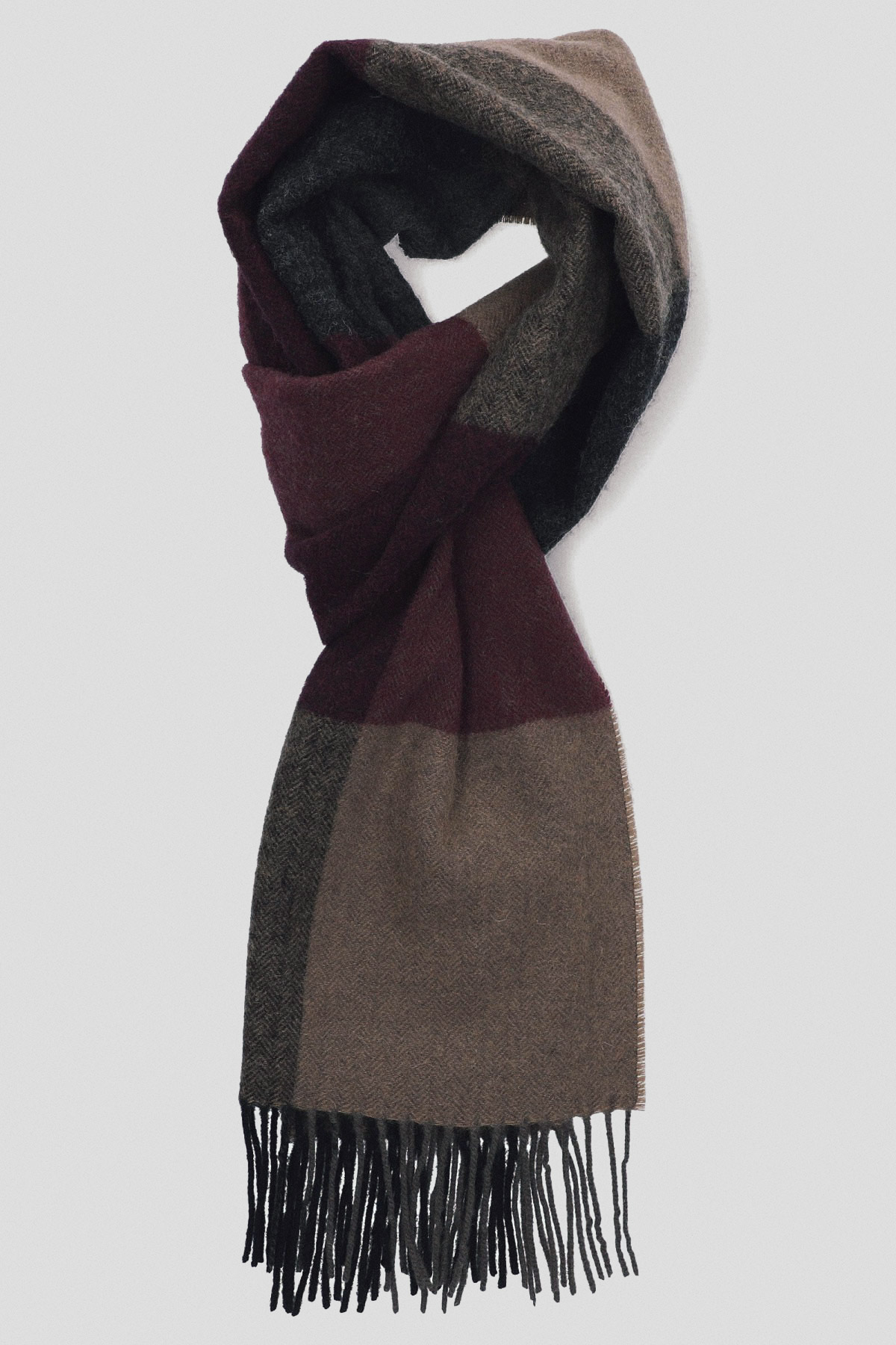 Lancerto Szal Wełniany Mixkolor w Kratę