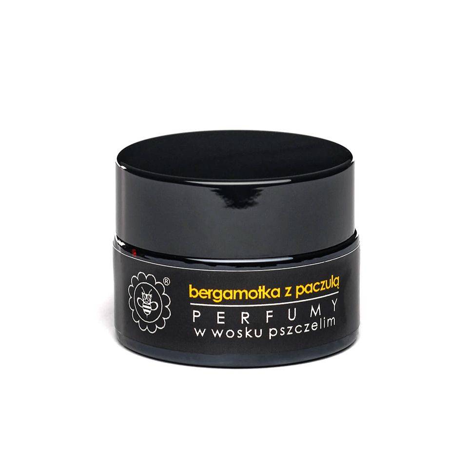 Miodowa Mydlarnia perfumy w wosku pszczelim bergamotka z paczulą, 15 g