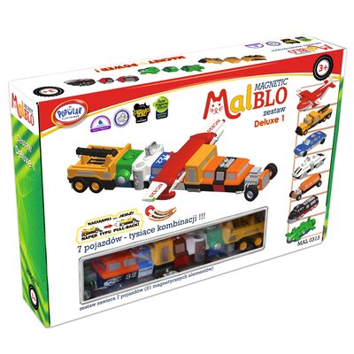 Klocki magnetyczne MALBLO Magnetic Pojazdy Deluxe 1 MAL0313