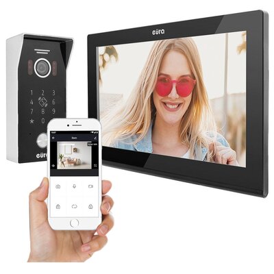 Wideodomofon EURA VDP-99C5 Czarny Wi-Fi