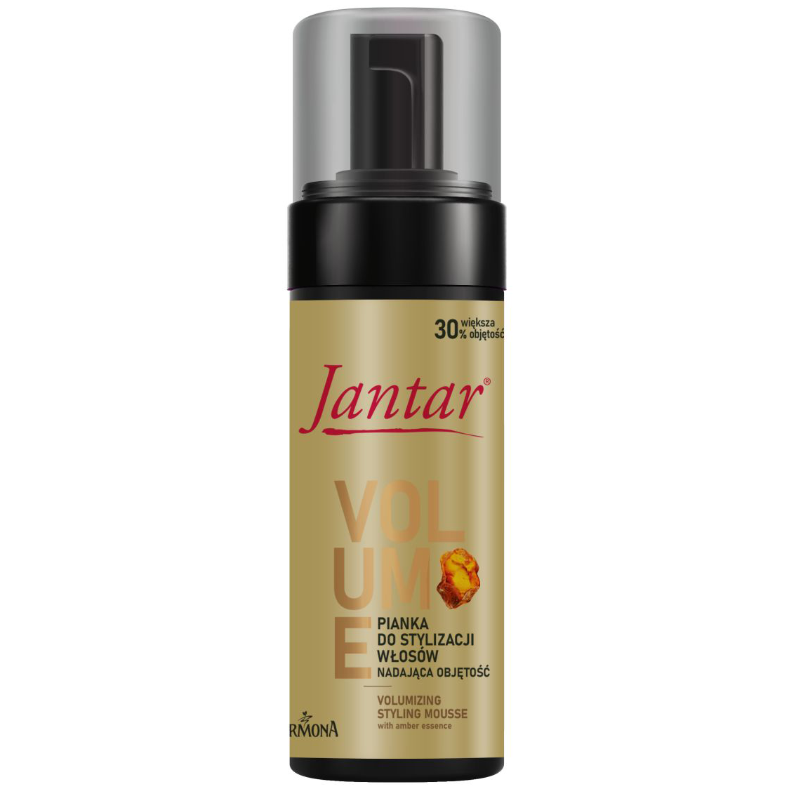 Jantar Volume nadająca objętość pianka do stylizacji włosów z esencją bursztynową, 150 ml