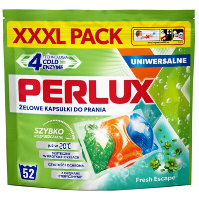 Kapsułki do prania PERLUX Fresh Escape 52 szt. uniwersalne