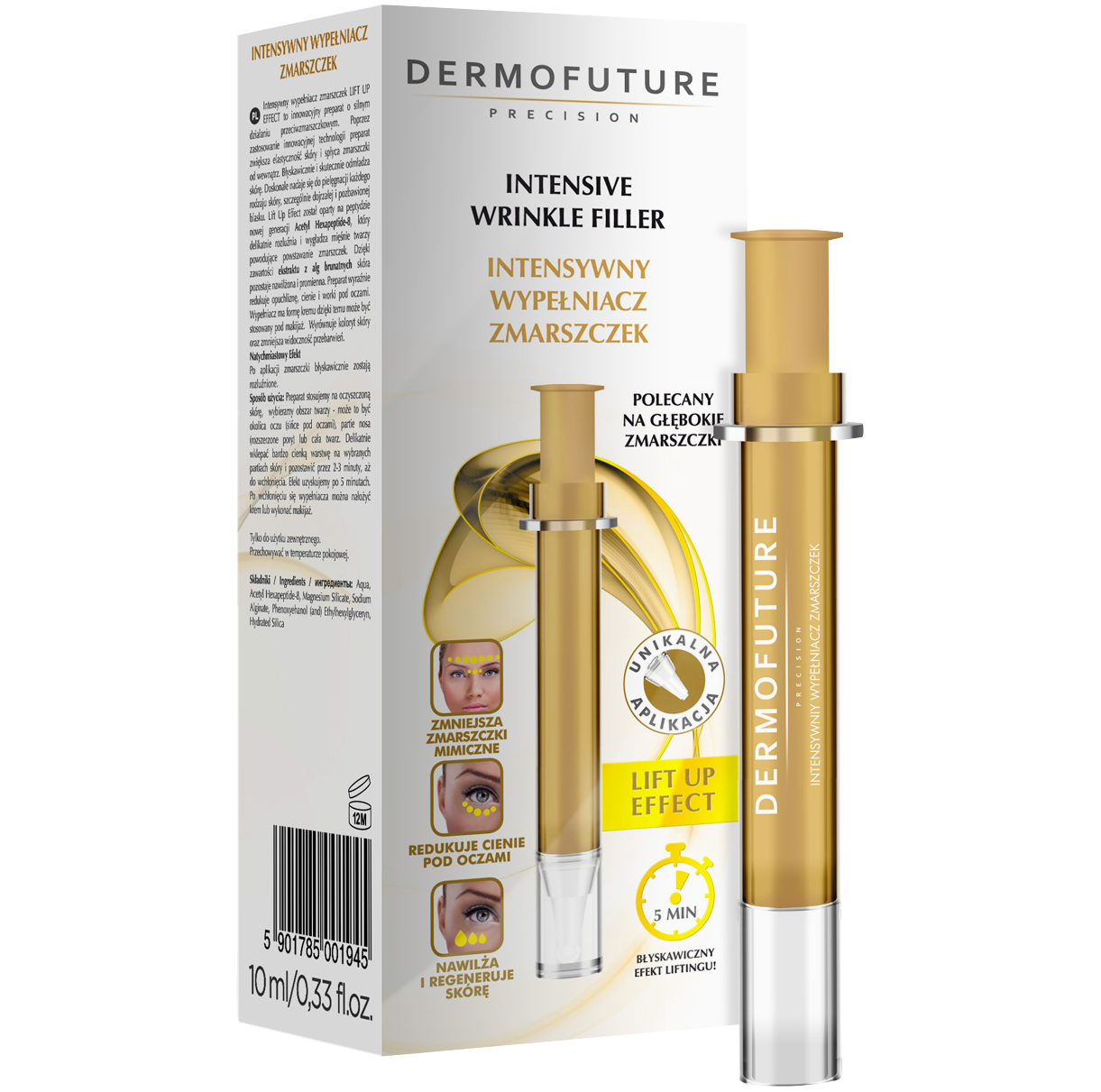 Dermofuture Precision intensywny wypełniacz zmarszczek do twarzy, 10 ml