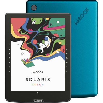 Czytnik e-booków INKBOOK Solaris Color 6", Podświetlany ekran, Wi-Fi Turkusowy