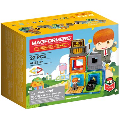 Klocki magnetyczne MAGFORMERS Town Set Bank 005-717009