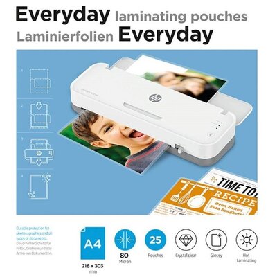 Folia do laminowania HP Everyday A4, 80 mic (25 szt.)