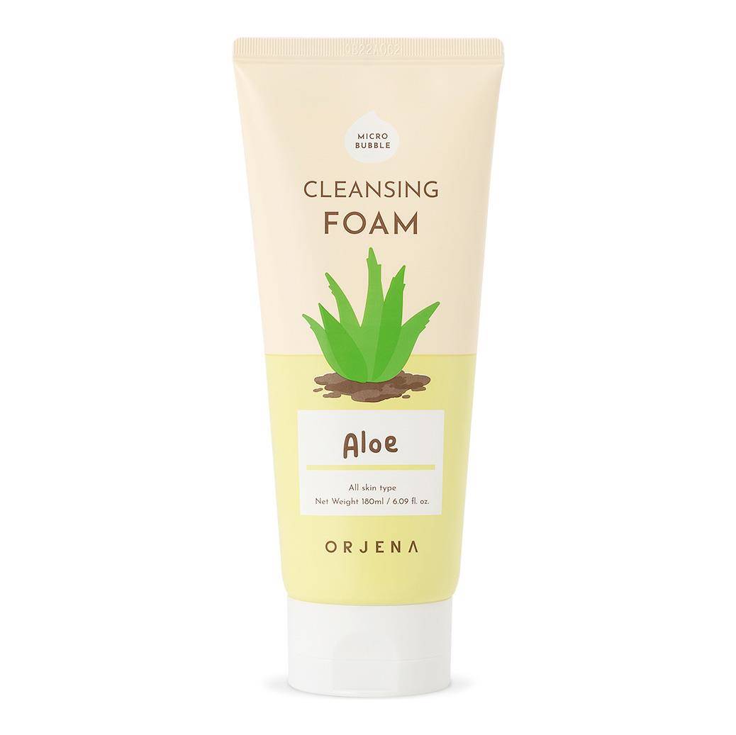 Orjena Pianka do mycia twarzy, aloes, 180 ml