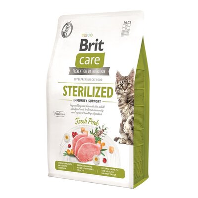 Karma dla kota BRIT CARE Grain Free Sterilized Immunity Support z wieprzowiną 7 kg