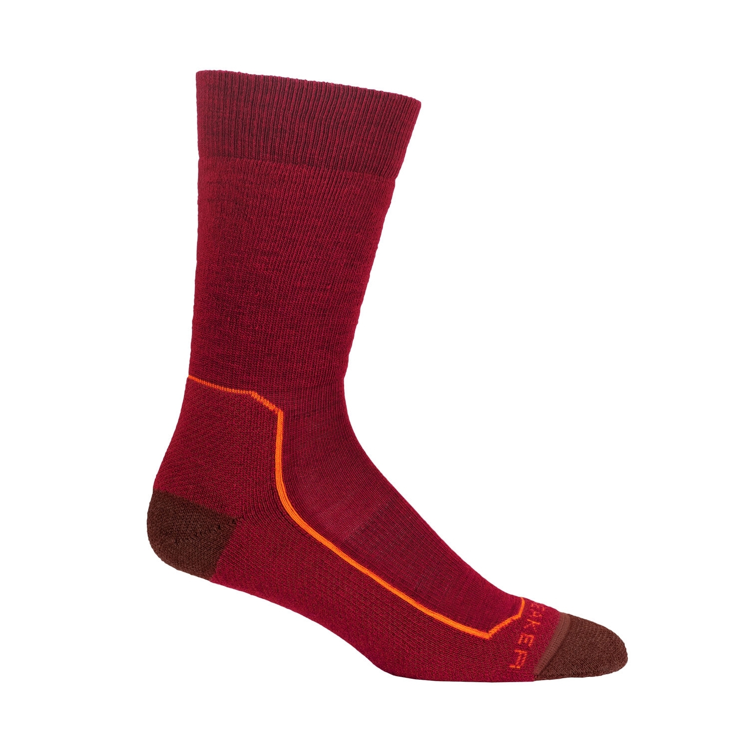 Damskie skarpety trekkingowe Icebreaker Hike+ Medium Crew cherry/espresso - 35-37