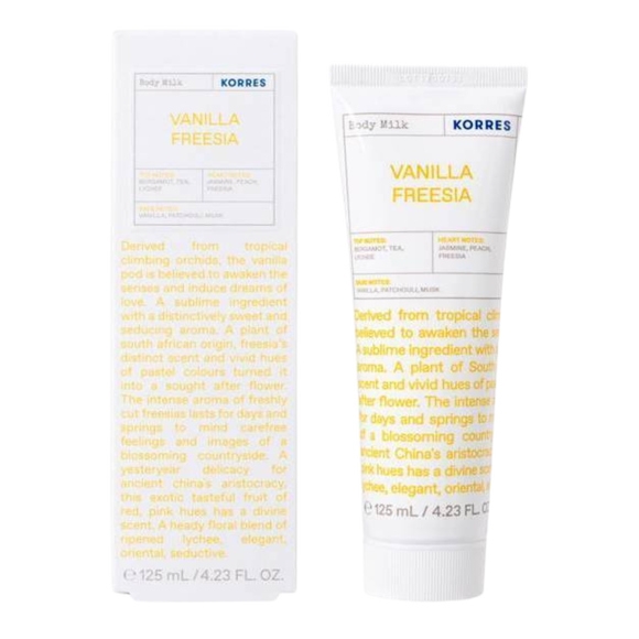 Korres Vanilla Freesia perfumowane mleczko do ciała, 125 ml