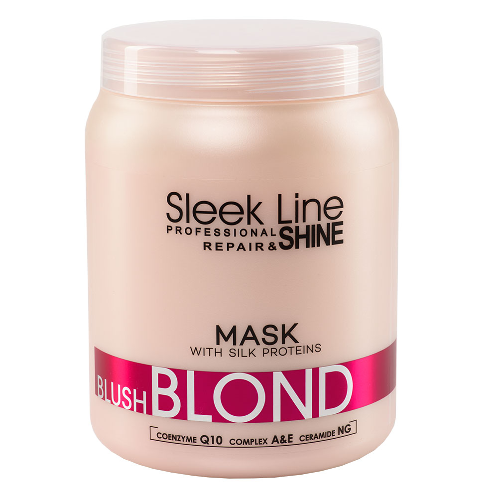 Stapiz Sleek Line Blush Blond  maska do włosów blond z jedwabiem, 1000 ml