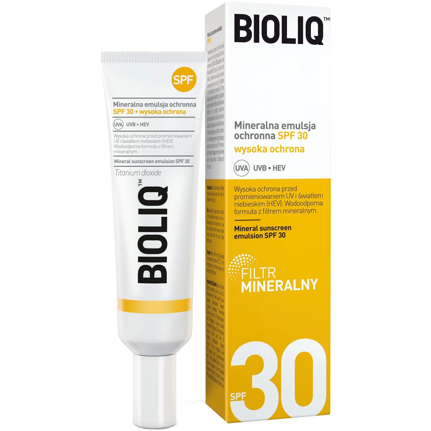 Bioliq mineralna emulsja do opalania SPF30, 30 ml