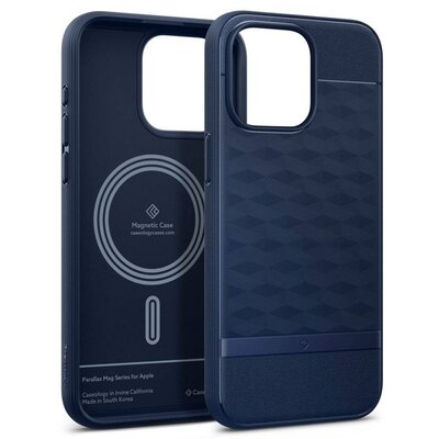 Etui SPIGEN Caseology Parallax Mag MagSafe do Apple iPhone 15 Pro Ciemno-niebieski