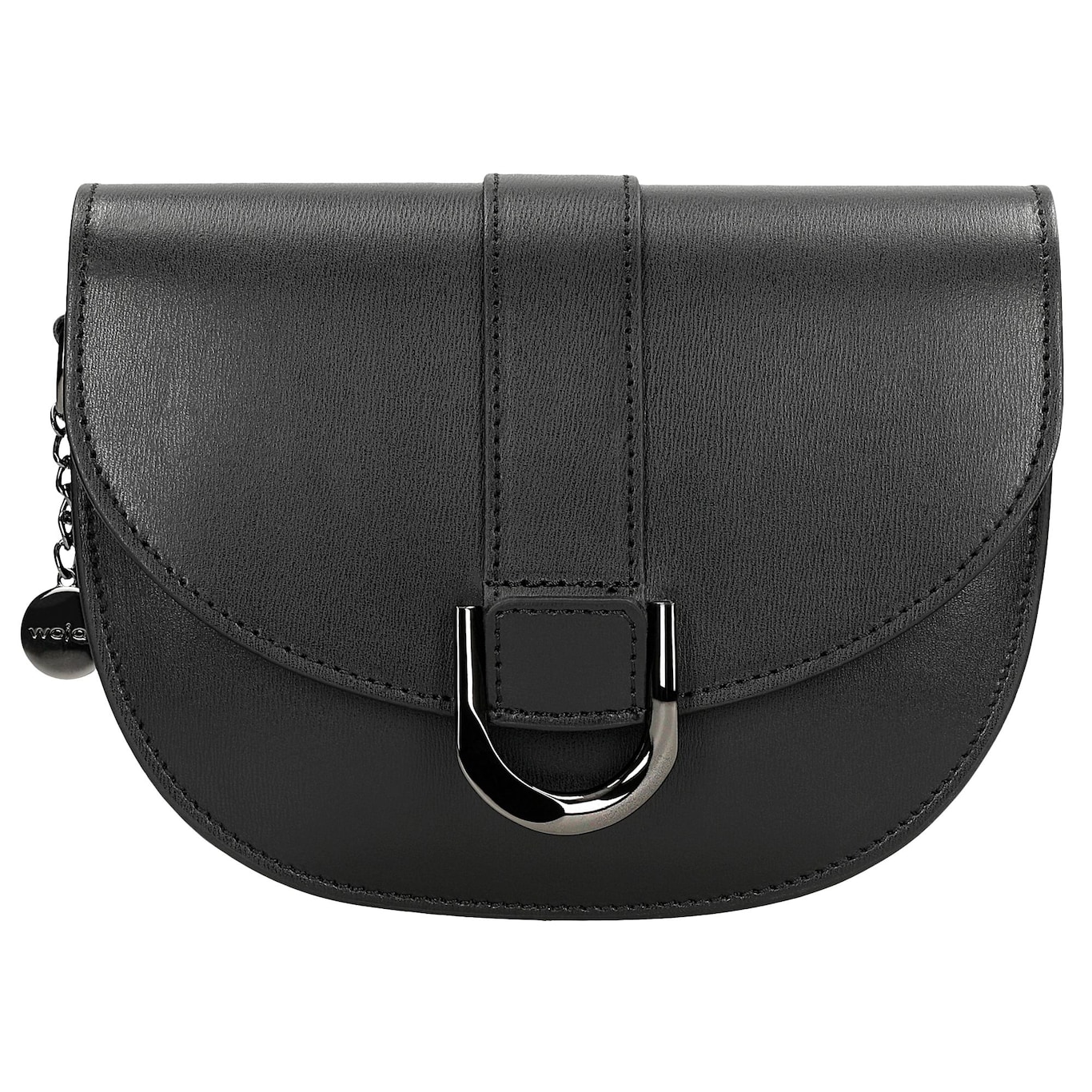 Wojas Mała Skórzana Torebka Damska W Kolorze Czarnym