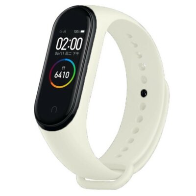 Pasek DEVIA Deluxe Sport do Xiaomi Mi Band 3/4 Biały
