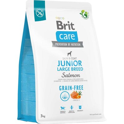 Karma dla psa BRIT Grain-Free Junior Large Łosoś 3 kg