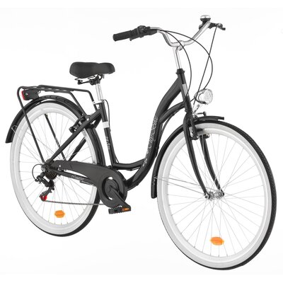 Rower miejski DAWSTAR Citybike S7B 28 cali damski Czarny 2024