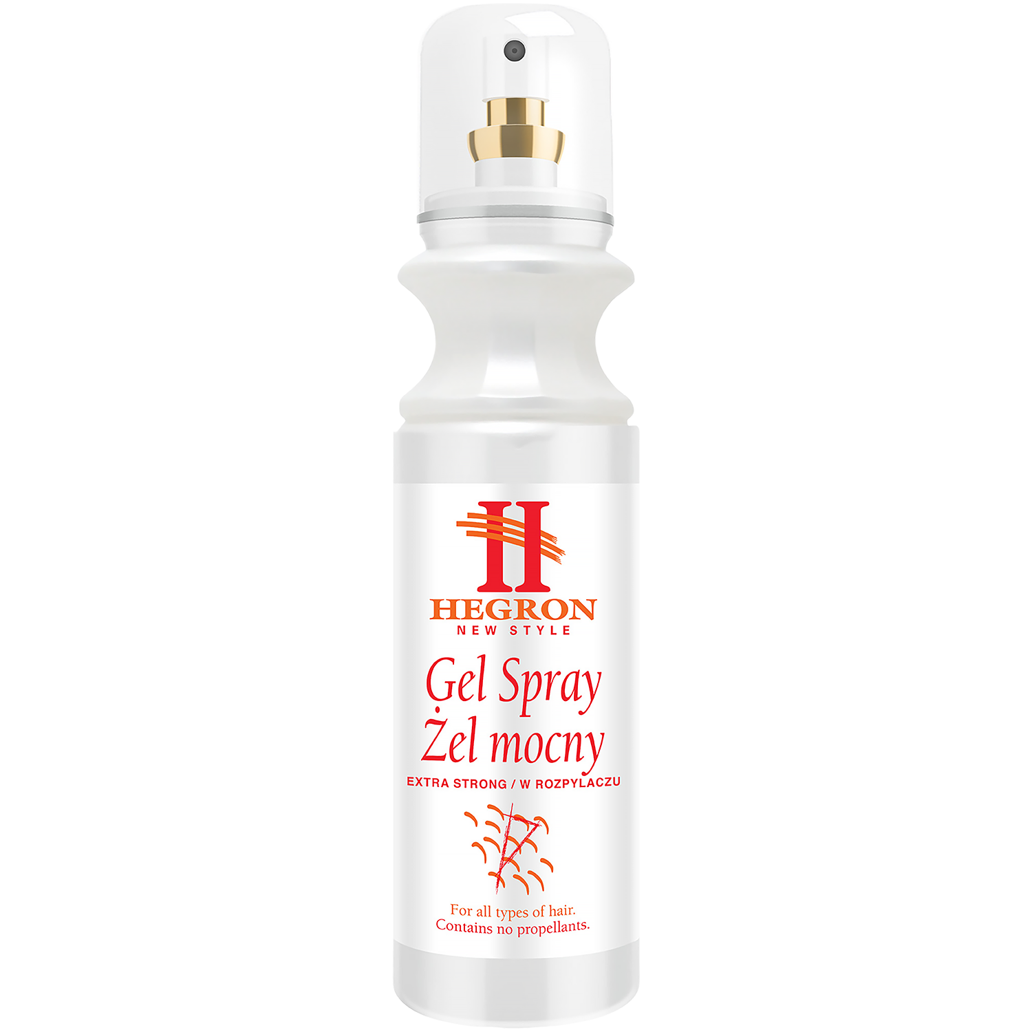 Hegron Extra Strong żel w sprayu do stylizacji włosów, 300 ml