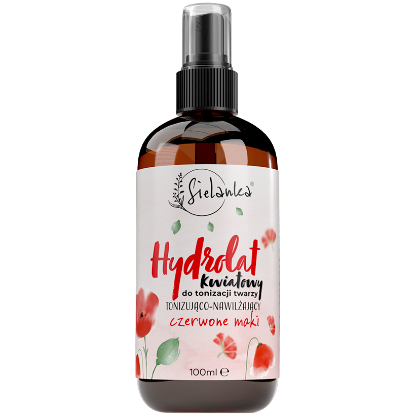 Sielanka Czerwone Maki nawilżający hydrolat do twarzy, 100 ml
