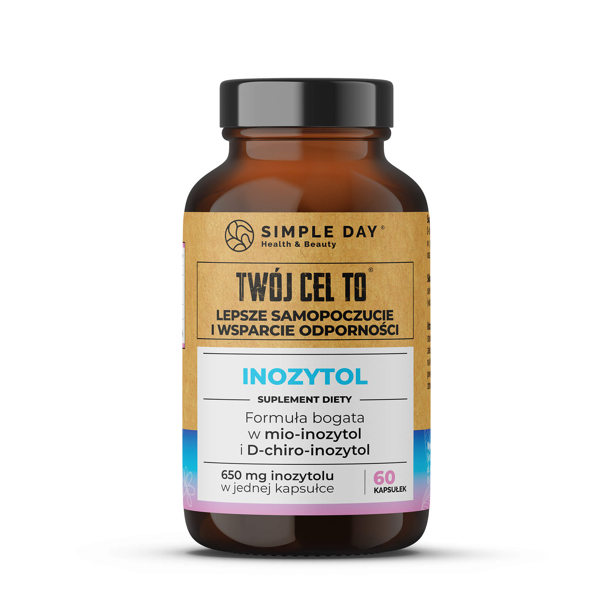 Twój Cel To Inozytol suplement diety Inozytol 650 mg, 60 kaps./1 opak.