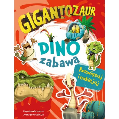 Książka z zadaniami Gigantozaur Dino Zabawa (miękka okładka)