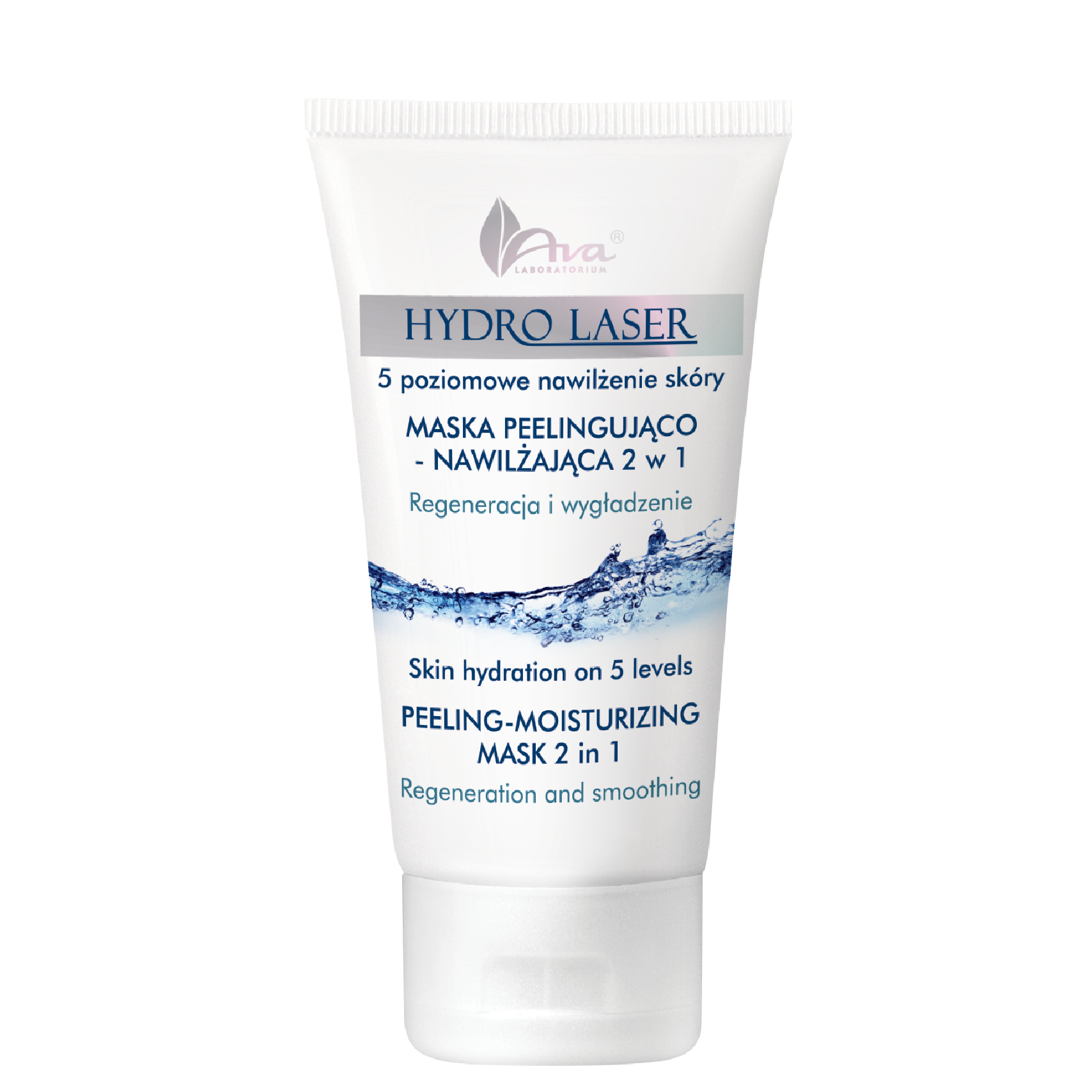 Ava Hydro Laser maska peelingująco-nawilżająca do twarzy 2w1, 50 ml