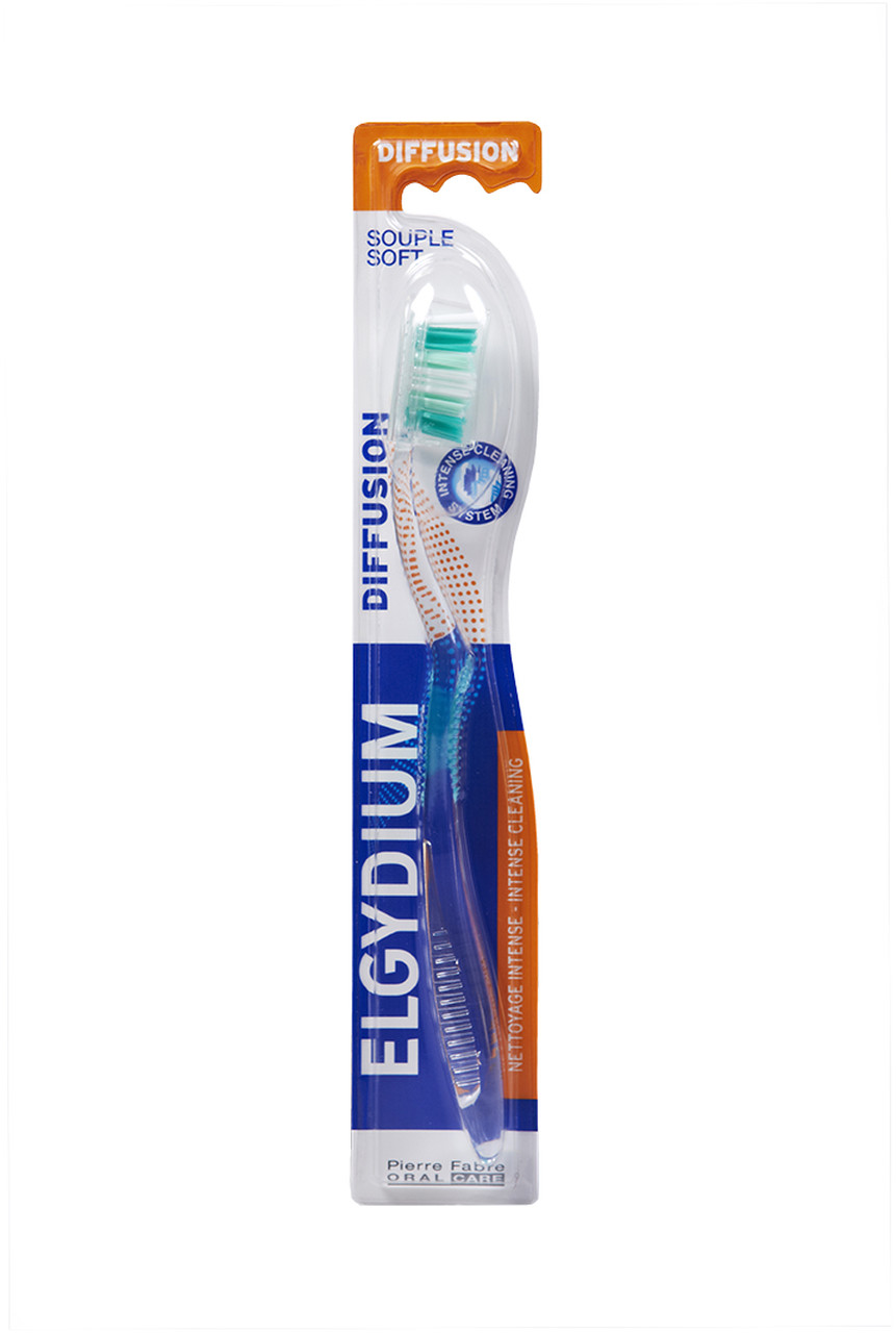 Elgydium Diffusion Soft, szczoteczka do zębów, 1 sztuka