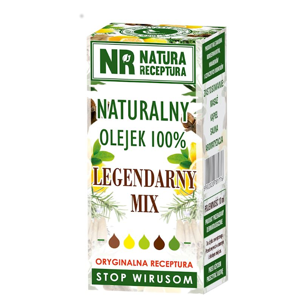 Olejek naturalny 100% - Legendarny Mix - stop wirusom 10 ml