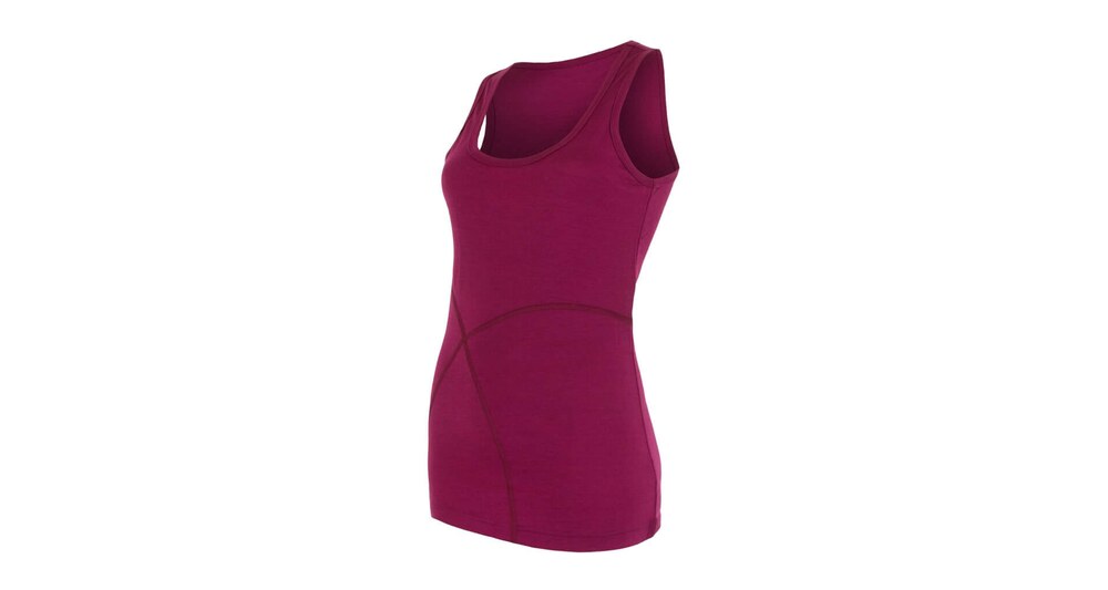 Sensor - Koszulka damska MERINO Active Sleeveless lilla