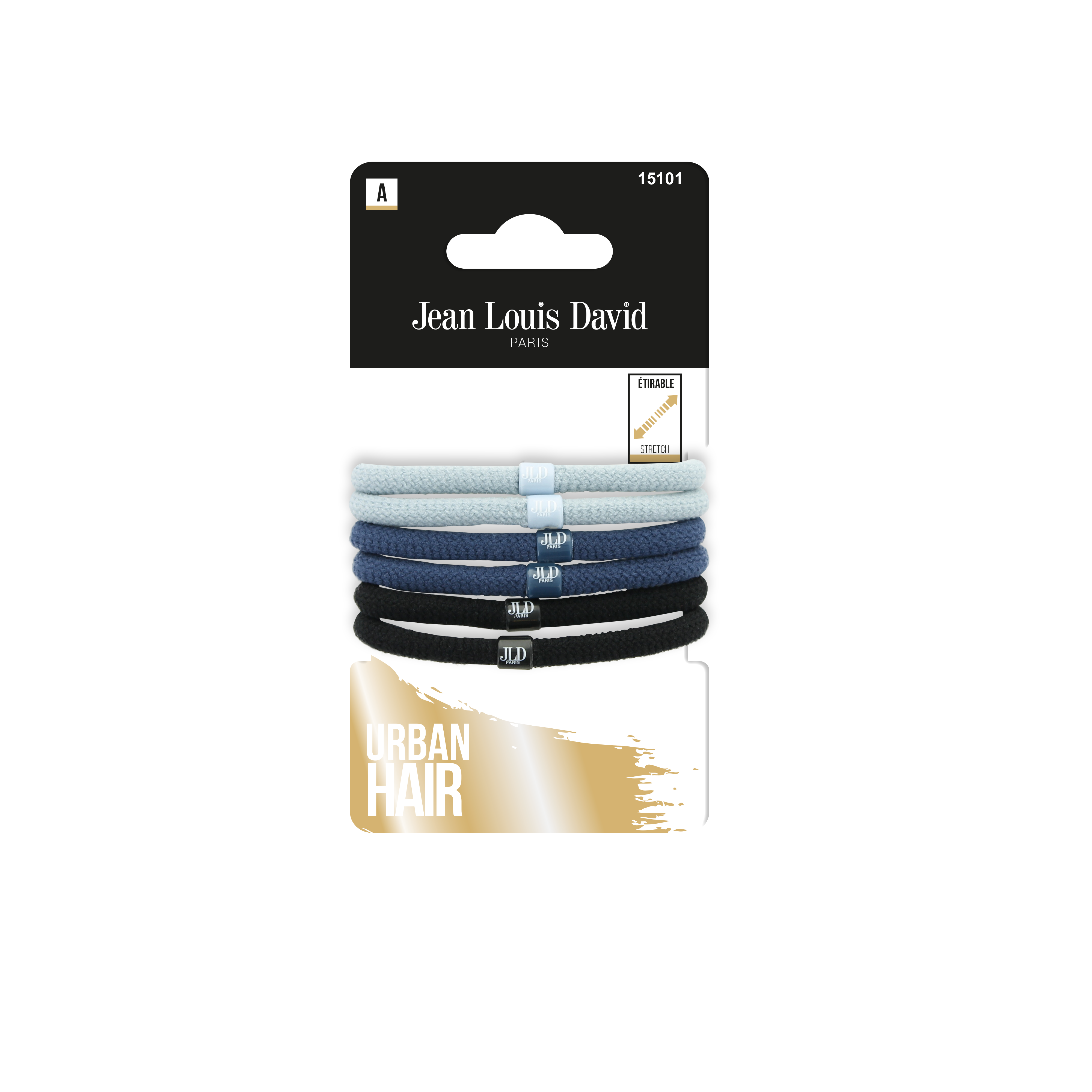 Jean Louis David zestaw ozdobnych gumek do włosów, 6 szt./1 opak.