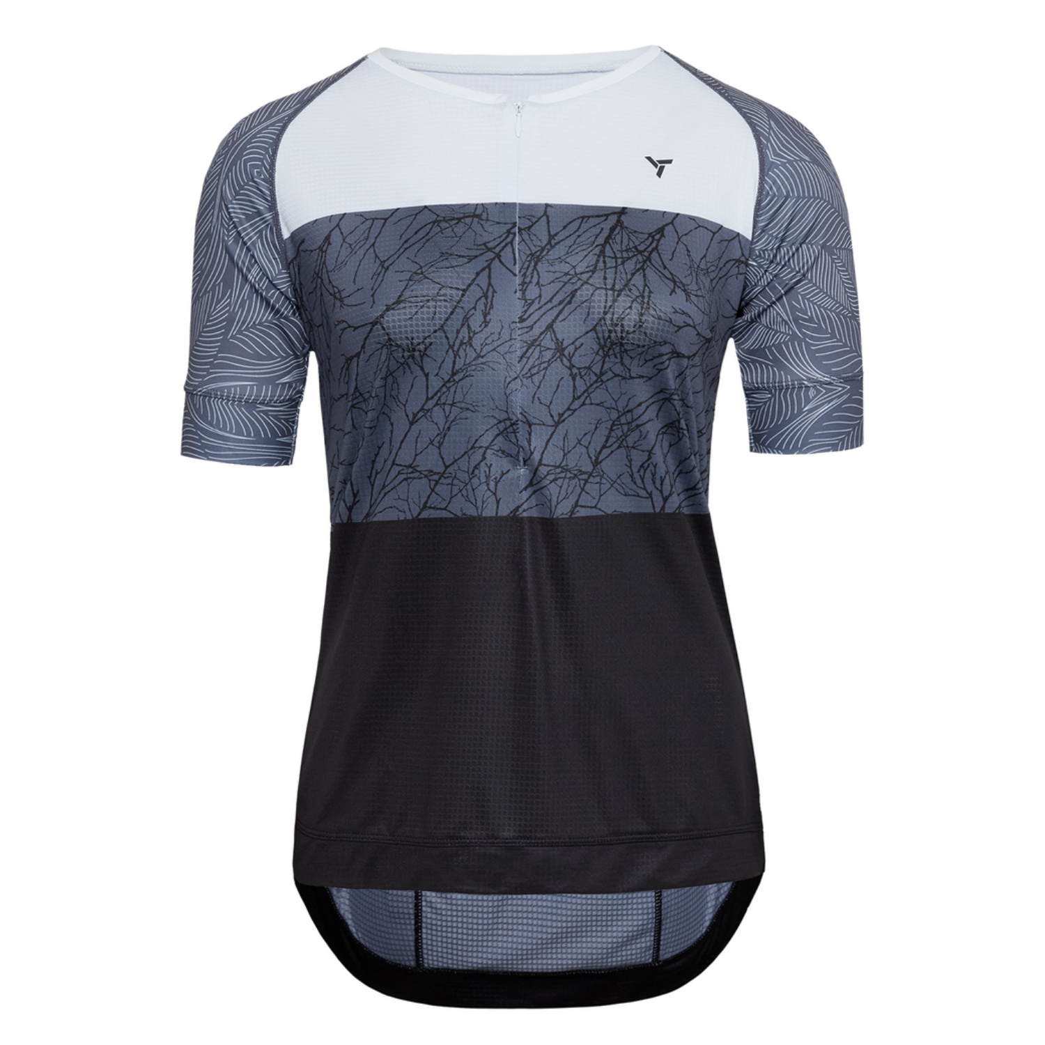 Damska koszulka rowerowa Silvini Stabina black/charcoal - XS