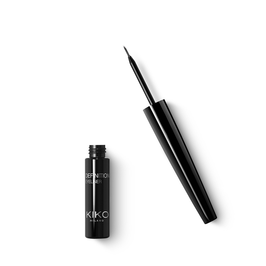 Kiko Milano Definition Eyeliner  płynny eyeliner z pędzelkiem o trwałości do 12h Black, 3 ml