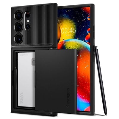 Etui SPIGEN Slim Armor CS do Samsung Galaxy S23 Ultra Czarny