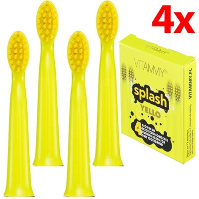 Oryginalna końcówka do szczoteczki VITAMMY Splash Yello TOW017477 (4 szt.) (Odświeżanie oddechu)
