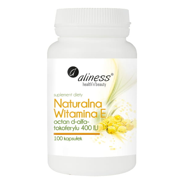 Aliness Naturalna Witamina E suplement diety witamina E, 100 kaps./1 opak.