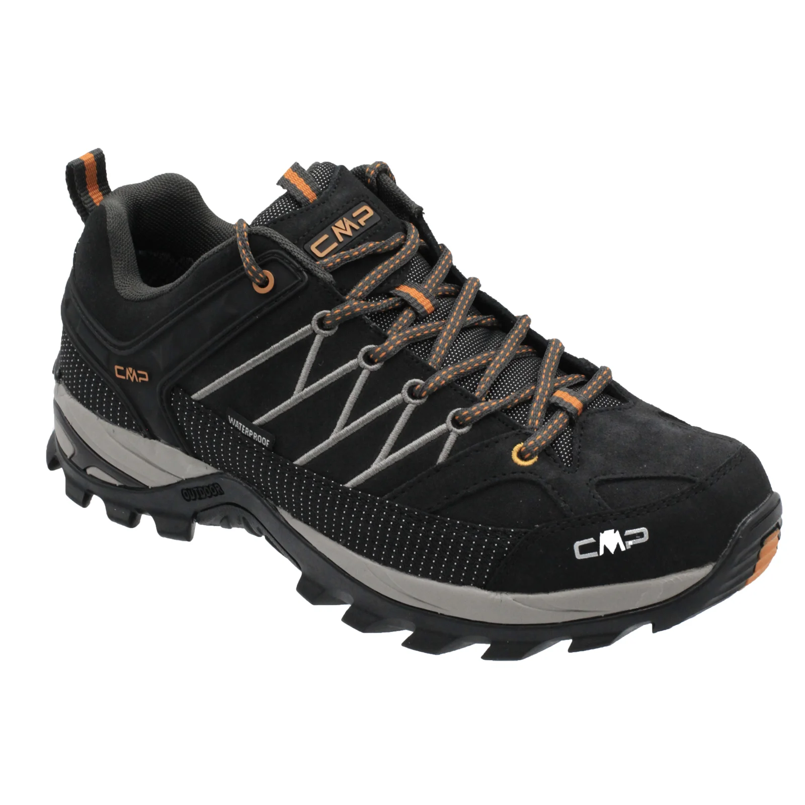 CMP - Buty trekkingowe męskie RIGEL LOW TREKKING SHOE WP - piombo
