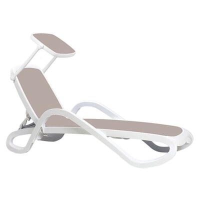 Leżak ogrodowy NARDI Alfa Bianco/Tortora
