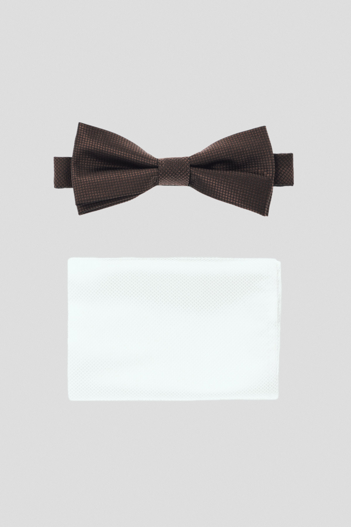 Lancerto Mucha Brązowa Plus Poszetka